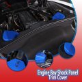 Engine Bay Shock Panel Cover Trim Compatible Corvette C8 Stingray 2020-2023 Abs 2pcs Compartment Shockproof Protection