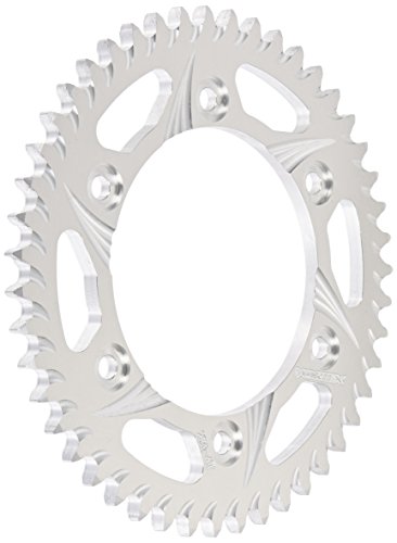Silver 47 Tooth Rear Sprocket 251-47 Lightweight Aluminum Racing For Sport Motorcycles Cnc Machined With Saber Grooves