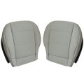 Driver Passenger Side Bottom Replacement Perforated Gray Leather Seat Covers For Mercedes Benz C230 2005 2006 2007 