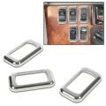 Chrome Plastic Rocker Switch Trim Bezel For Freightliners Kenworths Using Switches Peterbilt 3pcs