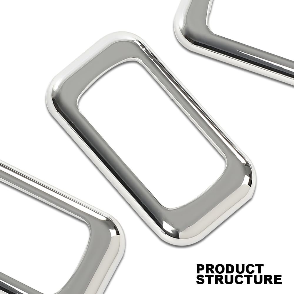 Chrome Plastic Rocker Switch Trim Bezel For Freightliners Kenworths Using Switches Peterbilt 3pcs
