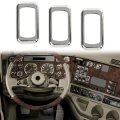 Chrome Plastic Rocker Switch Trim Bezel For Freightliners Kenworths Using Switches Peterbilt 3pcs