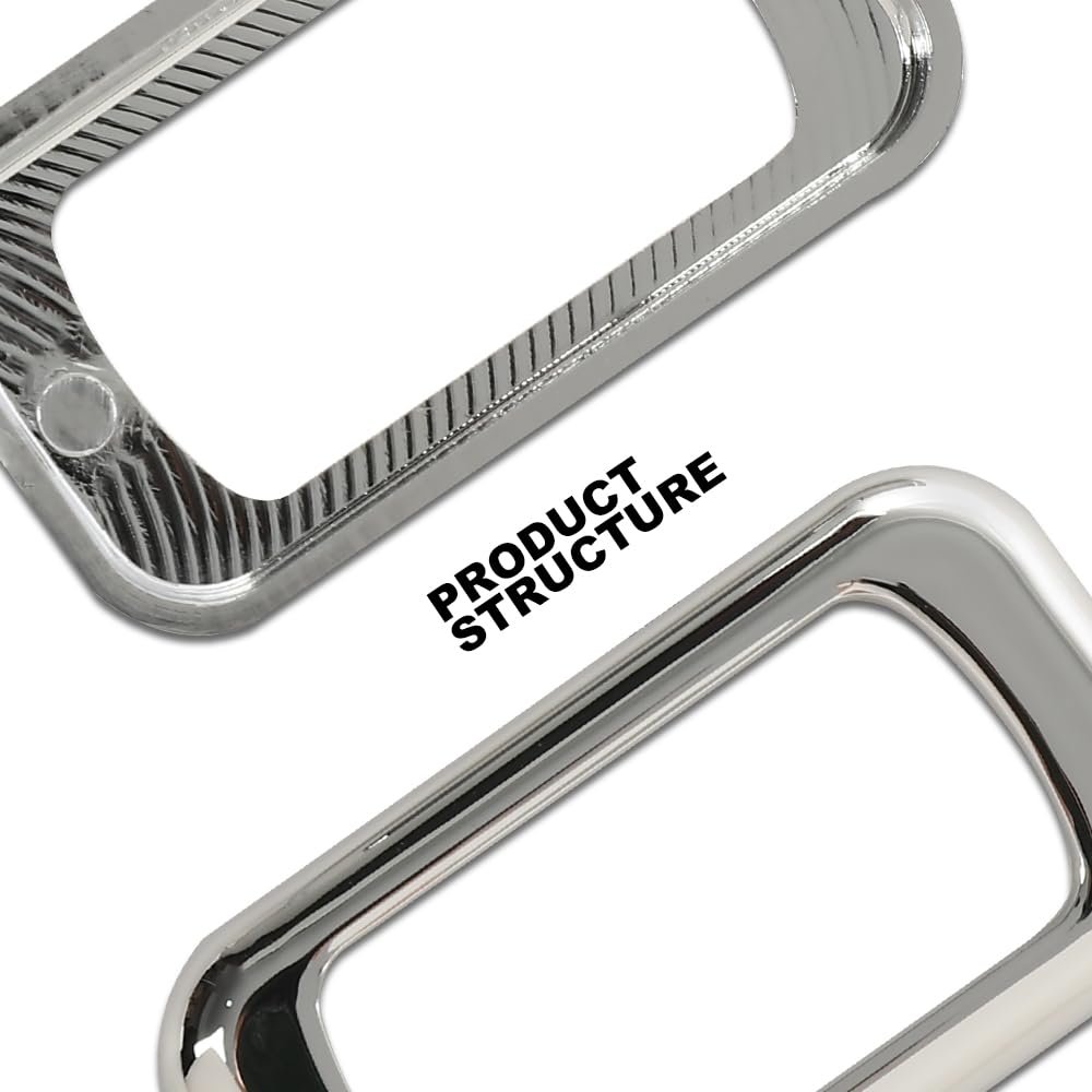 Chrome Plastic Rocker Switch Trim Bezel For Freightliners Kenworths Using Switches Peterbilt 3pcs