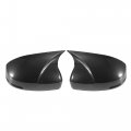 1 Pair Car Rear View Driver Passenger Side Mirror Cover Cap Overlay Black Carbon Fiber Pattern For Honda Fit Jazz 2014-2020 