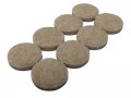 Shepherd Hardware 9953 1-1 2-inch Heavy Duty Self-adhesive Felt Furniture Pads 8-pack Beige 