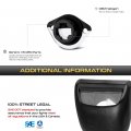 Vipmotoz Oe-style License Plate Light Tag Lamp Housing Assembly Replacement Pair For 1994-2004 Ford Mustang 2-pieces Driver