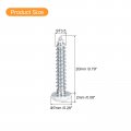 Uxcell St3 5x20mm White Screws Self Tapping 100pcs Pan Head Phillips Wood For Woodworking