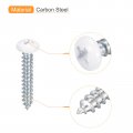Uxcell St3 5x20mm White Screws Self Tapping 100pcs Pan Head Phillips Wood For Woodworking