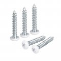 Uxcell St3 5x20mm White Screws Self Tapping 100pcs Pan Head Phillips Wood For Woodworking
