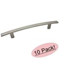 Cosmas 2363-128sn Satin Nickel Subtle Arch Cabinet Hardware Handle Pull 5 128mm Hole Centers 10 Pack 