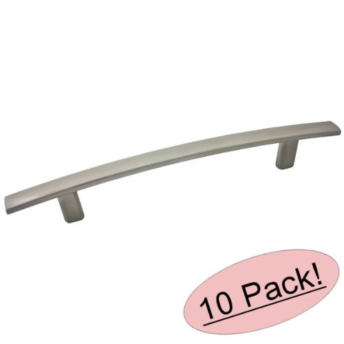 Cosmas 2363-128sn Satin Nickel Subtle Arch Cabinet Hardware Handle Pull 5 128mm Hole Centers 10 Pack