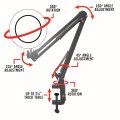 4x Magnification Led Swing Arm Lamp With Clamp 1800 Lumens Adjustable Brightness And Color Temperatures Usb Powered Mc327b