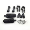 Hk Moto- Offset 1 Flame Foot Pegs Clamps For Suzuki Vs1400 Vz1500 Intruder M800 C800