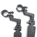 Hk Moto- Offset 1 Flame Foot Pegs Clamps For Suzuki Vs1400 Vz1500 Intruder M800 C800