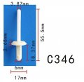 Autobahn88 Plastic Rivet Compatible With Gm Oem 14070914 Pack Of 20