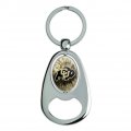 University Of Colorado Tie Dye Keychain Chrome Metal Spinning Oval Bottle Opener 