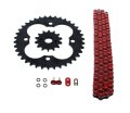 Fits Honda 400ex Trx400ex 520-94 Red O Ring Chain Sprocket Black 14 38 