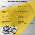 A-premium 2 X Rear Wheel Bearing And Hub Assembly With Abs Ring 5-lug Compatible Chrysler Pt Cruiser 2001-2002