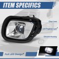 Auto Dynasty Full Led Projector Front Bumper Driving Fog Light Lamps For Freightliner Cascadia 2008-2017 Driver And Passenger