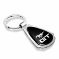Ipick Image For Ford Mustang Gt Black Dome Chrome Metal Teardrop Key Chain Keychain Official Licensed