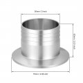 Uxcell 304 Stainless Steel Kf50 Flange To 50mm Rubber Hose Barb Adapter For Vacuum