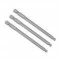 Uxcell 3 Pcs H5 5mm Ball End Screwdriver Bits S2 Steel Magnetic 9 Inch Long Drill Bit With 1 4 Hex Shank