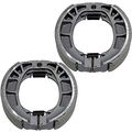 Caltric Front Rear Brake Shoes For Honda C70 C-70 Passport 70 1980-1983 
