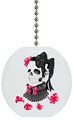 Victorian Skull Solid Ceramic Fan Pull 