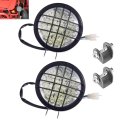 12v Dual Beam Led Front Atv Headlight Pair For 110cc 125cc 150cc 200cc 250cc Quad Go Kart Utv Waterproof Head Lamps With 