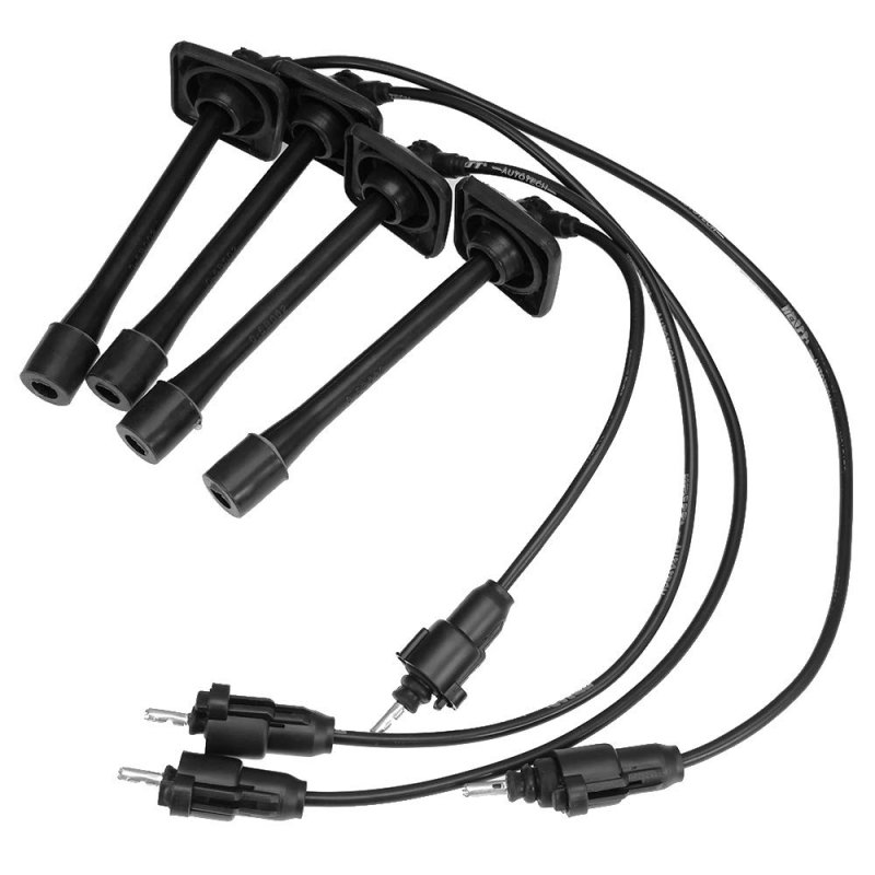 Ignition Spark Plug Wires Set Replacement For Toyota Rav4 Camry Solara 2 2l 4-pack
