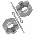 Caltric Rear Wheel Castle Nuts Compatible With Suzuki Quadrunner 230 Lt230ge 1985-1986