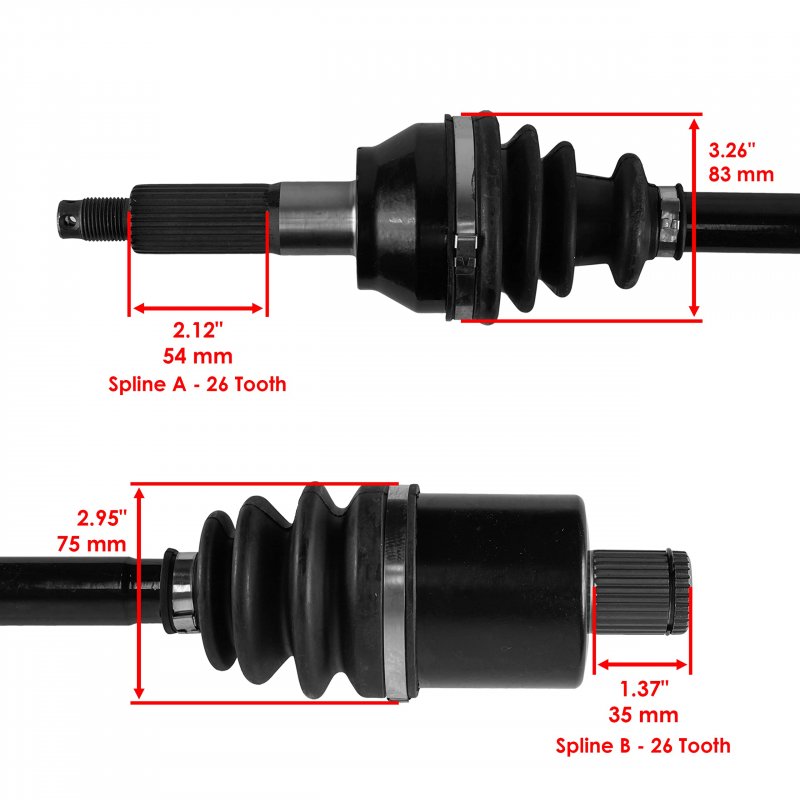 Caltric Rear Right Complete Cv Joint Axle For Polaris Ranger Xp 900 All 2013-2017