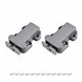 Uxcell Push Open Latch Rebound Self-locking Door Touch Catch Lock For Cabinet Cupboard Drawer Gray 2pcs