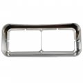Hecasa Pair Headlight Bezel W Visor Compatibleith Kenworth T400 T600 T800 W900b W900l Peterbilt 378 379 Western Star 4900