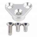 Nicecnc Silver Heat Shield Pipe Hanger Bracket Mount Holder Clamp Bolt Screw Compatible With Suzuki Drz400s Drz400sm 2000-2022