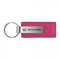 Officially Licensed Pink Leather Key Fob For Honda Accord