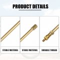 X Autohaux 1 Set 7 87 Dually Valve Stem Extenders Straight Dual Tire Extension For Car Truck Rv Pickup Motorcycle Gold Tone