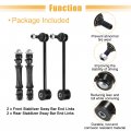 X Autohaux 4pcs Front Rear Sway Bar Links Stabilizer Kit For Cadillac Escalade Esv 2004-2019 Chevy Avalanche Suburban Tahoe Gmc