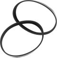 2 Pcs Ribbed Drive Belts For Steel City 60170 Mini Lathe High Strength Rubber Replacement Motor Black 