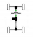 Atv Parts Connection Atvpc Front Drive Shaft Universal Joint For Yamaha 5gt-46187-00-00