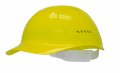 Bullard Vented Plastic Bump Cap With Vinyl Browpad Yellow 