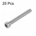 Uxcell 8-32x1-1 4 Hex Socket Head Cap Screw Bolts 304 Stainless Steel Polished 25pcs