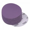 Uxcell 30pcs 3-inch Purple Sanding Discs 1500 Grits Hook And Loop Professional Aluminum Oxide Sand Paper Wet Dry Polish For