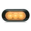 Maxxima M20383ycl Amber 3 Led Ultra Thin Low Profile Warning Light 