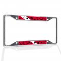 Fastasticdeals Metal Insert License Plate Frame Scuba Diving Weatherproof Car Accessories Chrome 4 Holes Solid 