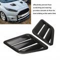 Bonnet Engine Hood Cover Car Vent Scoop 2 Pcs Air Abs Front Upper Outlet Grille Replacement For F Carbon Fiber Style