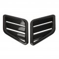 Bonnet Engine Hood Cover Car Vent Scoop 2 Pcs Air Abs Front Upper Outlet Grille Replacement For F Carbon Fiber Style