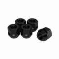 20pcs Black Open End Lug Nuts 7 16 X20 Thread Size 0 81 Length Cone Conical Taper Acorn Seat 19mm 3 4 Hex For Buick Chevy