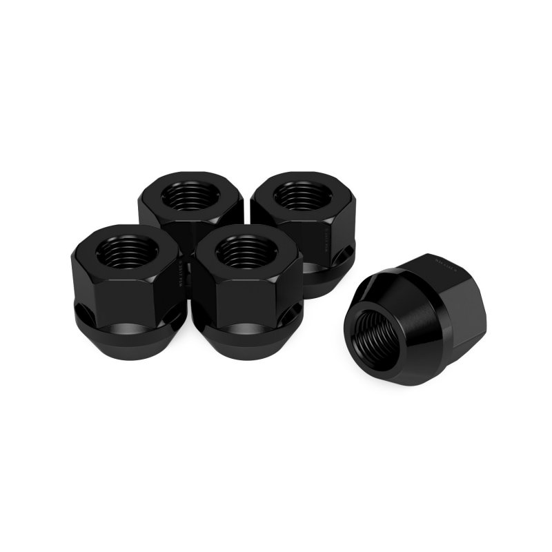 20pcs Black Open End Lug Nuts 7 16 X20 Thread Size 0 81 Length Cone Conical Taper Acorn Seat 19mm 3 4 Hex For Buick Chevy