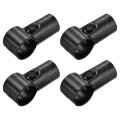 4 Sets End Rail Clamps 1 8 Inch Pipe Fitting Chain Link Fence Clamp Fit For 1 28mm Or 1 26 32mm Od With Screw And Nuts Black 